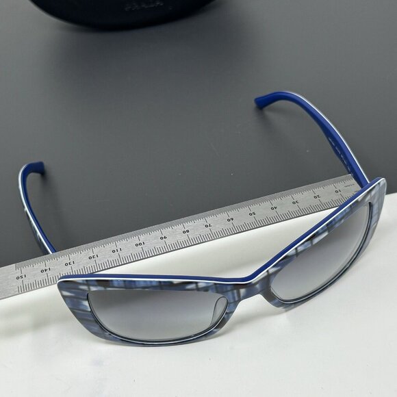 Prada Sunglasses SPR 03N Italy BF2-3M1 Size 57 [] 18 140 Blue Cat Eye - Picture 10 of 16